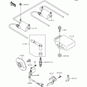 Схема вузла: Система запалювання для Kawasaki ZR750 ZR-7