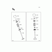 Схема вузла: Клапани для Kawasaki ZR1000 Z1000 ABS