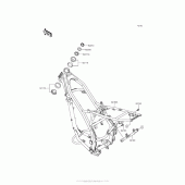 Схема вузла: Рама для Kawasaki KLX140 KLX140L