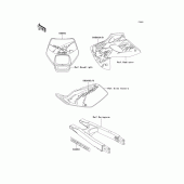 Схема вузла: Decals(klx250-d1/d2) для Kawasaki KLX250 KLX250R