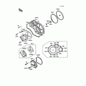 Схема вузла: Кришка двигуна для Kawasaki ZG1000 1000GTR
