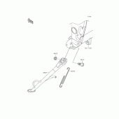 Схема вузла: Бічна підніжка для Kawasaki ER250 Z250 ABS