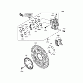 Схема узла: Передний тормоз для Kawasaki ZX1000 Z1000SX