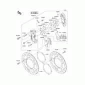 Схема вузла: Переднє гальмо для Kawasaki VN1700 Vulcan 1700 Voyager Custom ABS