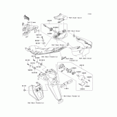 Схема узла: Taillight(s) для Kawasaki EX650 Ninja 650 ABS