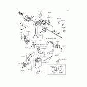 Схема вузла: Електроустаткування для Kawasaki KL650 KLR650