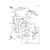Схема вузла: Повітряний фільтр для Kawasaki ZR750 Zephyr