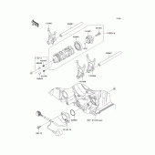 Схема узла: Gear change drum/shift fork(s) для Kawasaki ZX1400 Ninja ZX-14
