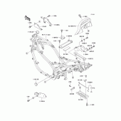 Схема узла: Кронштейн для Kawasaki EX500 GPZ500S