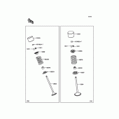 Схема узла: Клапан(ы) для Kawasaki ZR900 Z900 ABS