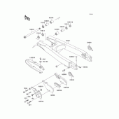 Схема вузла: Задній важіль (Маятник) для Kawasaki KLX300R