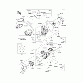 Схема вузла: Повітряний фільтр Kawasaki VN1700 Vulcan 1700 Classic
