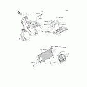 Схема узла: Радиатор для Kawasaki EX650 Ninja 650