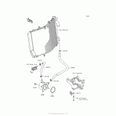 Схема вузла: Олійний охолоджувач для Kawasaki ZX1400 Ninja ZX-14R ABS