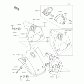 Схема узла: Стоп сигнал для Kawasaki BJ250