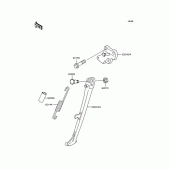 Схема вузла: Підставка для Kawasaki ZR250 Balius-II