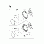 Схема вузла: Шини(1/2) для Kawasaki KX85 KX85
