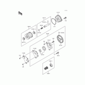 Схема узла: Масляный насос для Kawasaki KL250 KLR250