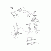 Схема вузла: Електроустаткування для Kawasaki KLX140 KLX140