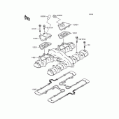 Схема вузла: Клапанна кришка для Kawasaki ZR750 Zephyr