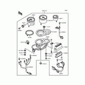 Схема узла: Панель приборов для Kawasaki ZX400 ZXR400
