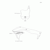 Схема узла: Наклейка(HJF) для Kawasaki KX450 KX450F