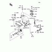 Схема узла: Топливный бак(1/2) для Kawasaki ZX1100 Ninja ZX-11