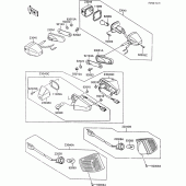 Схема узла: Поворотники для Kawasaki ZX600 GPX600R