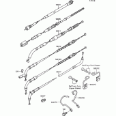 Схема вузла: Cable для Kawasaki VN750 VN750 Twin