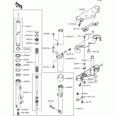 Схема вузла: Передня вилка(1/2) для Kawasaki VN1500 VN1500 Classic