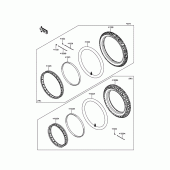 Схема вузла: Шини для Kawasaki KLX125 KLX125