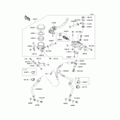 Схема вузла: Передній гальмівний циліндр Kawasaki ZX1000 Z1000SX
