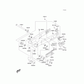 Схема вузла: Swingarm(klx400-b2) для Kawasaki KLX400 KLX400R