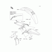 Схема узла: Крыло для Kawasaki KX250/ KX252 KX250F