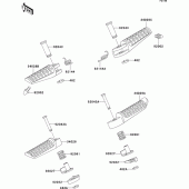 Схема вузла: Підніжки для Kawasaki ZX750 Ninja ZX-7R