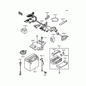 Схема вузла: Електроустаткування для Kawasaki ZX400 ZXR400R