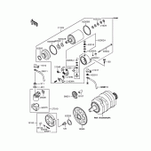 Схема вузла: Стартер електричний & Привід стартера для Kawasaki EX250 ZZR250