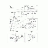 Схема узла: Руль & Пульт управления рулевой для Kawasaki ZX600 Ninja ZX-6