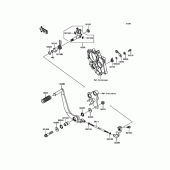 Схема узла: Переключатель передач для Kawasaki EN650 Vulcan S