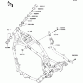 Схема вузла: Рама для Kawasaki VN1500 VN1500 Drifter