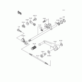 Схема узла: Переключатель передач для Kawasaki ZX600 Ninja ZX-6