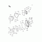Схема вузла: Engine cover(s) для Kawasaki ZR750 Z750R ABS