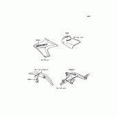 Схема узла: Decals(Yellow)(White) для Kawasaki ER650 ER-6N ABS