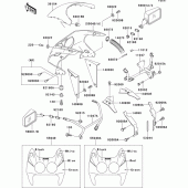 Схема вузла: Cowling(1/2) для Kawasaki ZX750 ZXR750R