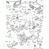 Схема узла: Chassis electrical equipment(1/2) для Kawasaki ZX1200 Ninja ZX-12R