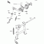 Схема вузла: Підставка для Kawasaki VN750 VN750 Twin