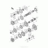 Схема узла: Трансмиссия для Kawasaki ER650 Z650