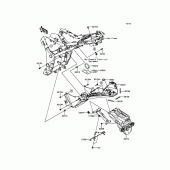 Схема вузла: Заднє крило для Kawasaki ER300 Z300