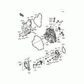 Схема вузла: Кришка двигуна для Kawasaki EX400 Ninja 400R ABS