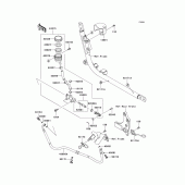Схема узла: Задний тормозной цилиндр для Kawasaki VN1700 Vulcan 1700 Voyager